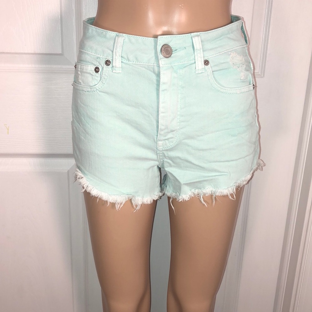 American Eagle Outfitters Green Jean Shorts.2